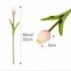 Világos lila - 10db mesterséges hamis virágcsokor tulipán házi menyasszonyi esküvői selyem dekoráció