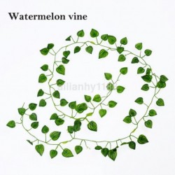 Görögdinnye szőlő - 200 cm-es Ivy Leaf Garland zöld növény műanyag szőlőlomb otthoni kerti díszek