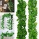 Görögdinnye szőlő - 200 cm-es Ivy Leaf Garland zöld növény műanyag szőlőlomb otthoni kerti díszek