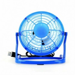 Kék - Mini hordozható USB asztali ventilátor Kis, csendes, személyes hűtő USB-vel működő asztali ventilátor