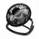 Fekete - Mini hordozható USB asztali ventilátor Kis, csendes, személyes hűtő USB-vel működő asztali ventilátor