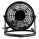 Fekete - Mini hordozható USB asztali ventilátor Kis, csendes, személyes hűtő USB-vel működő asztali ventilátor