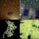 Keverjük össze a csillag színét - 50x csillagok hópelyhében világítanak a sötét fényes fluoreszkáló fal matrica