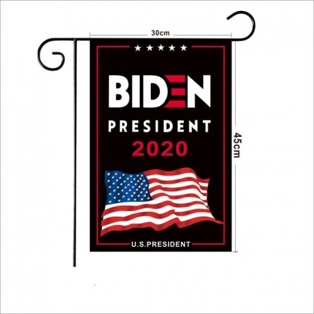* 22 (30 * 45cm) - Joe Biden 2020 zászló az amerikai elnökválasztáshoz, 150x90 cm-es szalagkerti kormányzó
