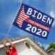 * 22 (30 * 45cm) - Joe Biden 2020 zászló az amerikai elnökválasztáshoz, 150x90 cm-es szalagkerti kormányzó