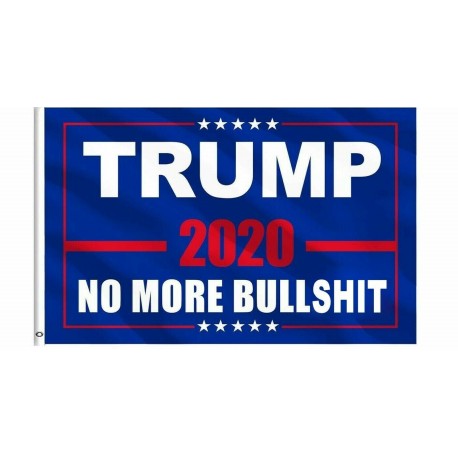 Nincs szín - Blue Trump Flag no BS 2020 Make America Again 3x5 lábas MAGA Flag Banner