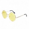 Sárga - Női retro kerek szemüveg lencse napszemüveg szemüveg színes műanyag keret szemüveg