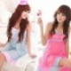 Kék - Szexi női csipke fehérnemű Hálóruhák Hálóruhák   G-stringes Babydoll Nightdress szett