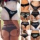 * 14 ROSE RED M méret - Női szexi fehérnemű csipke tanga G-string V-string bugyi Knickers fehérnemű