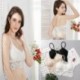 Fekete - Csipke Crop felső melltartó virágmellény Bralet Camisole női trikó felsőrész Bralette Bustier