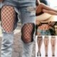 Rövid zokni - Forró divat női háló necc bodystockings mintás harisnyanadrág harisnya harisnya
