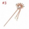 * 3 Páva - Női fém strasszos hajpálcikás pálcika hajtűcsap Chignon Jewerly