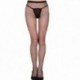 Fekete középső lyuk - Női fekete háló háló necc bodystocking harisnyanadrág harisnya harisnya zokni