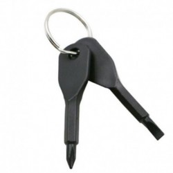 * 6 2db / Fekete kulcstartó beállítása - Hordozható kreatív ötvözet fém kulcstartó autó kulcstartó unisex