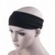Fekete - Férfi sportrugalmas izzadságpánt fejpánt jóga tornaterem futó Stretch sport fejpánt