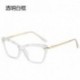 Egyértelmű - Cat Eye szemüvegkeret átlátszó lencsés női optikai myopia szemüvegkeret