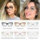 Egyértelmű - Cat Eye szemüvegkeret átlátszó lencsés női optikai myopia szemüvegkeret