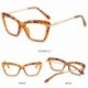 Egyértelmű - Cat Eye szemüvegkeret átlátszó lencsés női optikai myopia szemüvegkeret