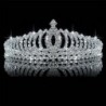 Nincs szín - Esküvői menyasszonyi hercegnő Crystal Prom Hair Tiara korona fejpánt fésűs ajándékkal