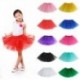 Zöld - LÁNYOK TUTU SKIRT DANCE PARTY HEN BALET TULLE TUTU 3 RÉTES SZOKNÉL 2-8 ÉV