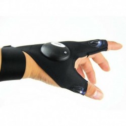 Bal kéz - Hasznos LED-es fénysugár-kesztyűk villognak Rave Finger Up Lighting Party Glow Work CA
