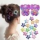 Csillag-12db - 12Pc Butterfly Star Baby Kids Girls hajtű Barrette hajtincsek Hajkiegészítők