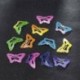 Csillag-12db - 12Pc Butterfly Star Baby Kids Girls hajtű Barrette hajtincsek Hajkiegészítők