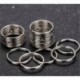 * 7 Fekete csat karabiner kulcs ... - Unisex kreatív ötvözet fém kulcstartó autó kulcstartó kulcstartó iránytű