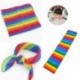 Nincs szín - Rainbow Bandana Gay Pride Stripe fejpánt fejkendő LMBT fesztivál haj tartozék