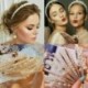 * 4 - Női nagy gyöngy hajpánt hajpánt karikák lányok hercegnő haj kiegészítők esküvő