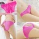 Piros - Női virágos csipke bugyi nyitott popsi tanga G-string alsónadrág Láb nélküli fehérnemű!
