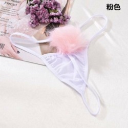 Rózsaszín - Szexi japán tanga bugyi szép nyúlfarkú g-string szőrgömb bikini bugyi