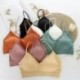 fehér - Comfort Women zökkenőmentes tornaterem jóga sportmelltartó Crop Top vékony mellény Stretch Bralette