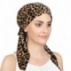 Sárga - Női muszlim turbán sapka Hidzsáb Stretch pamut Bandana fejkendővel csomagolva Chemo sapkát!