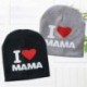 Fekete & MAMA - UK Toddler Kids puha pamut téli meleg Beanie Hat csecsemő baba fiú lány sapka