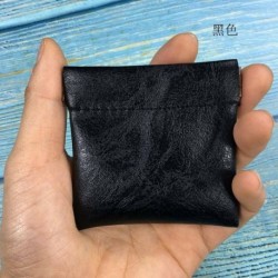 Fekete - Unisex érme pénztárca kis rövid pénztárca táska pénzváltó kulcs hitelkártya tartó táska