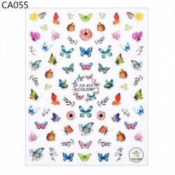 Ideiglenes köröm tetoválás - vízálló matrica - unisex - Pillangó mintás - CA055 verzió