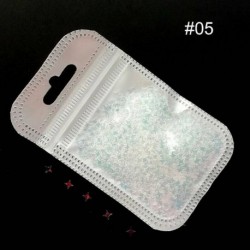 Körömdíszítő négyágú csillag flitter körömhöz - műkörömhöz - 5-ös verzió