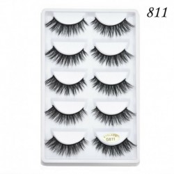 G-811 - 5pár 6D Mink Hair műszempilla hosszabbító vastag, hosszú, törékeny szempillák