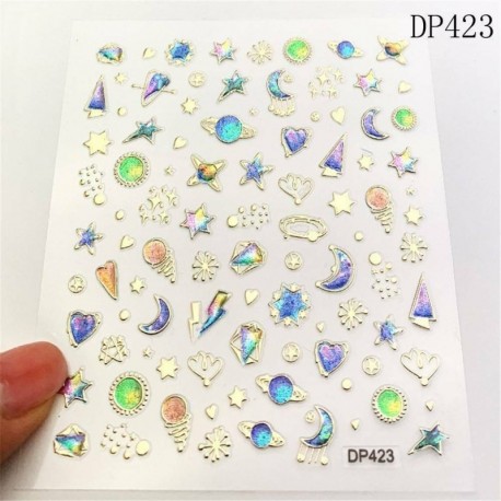 Ideiglenes köröm tetoválás - vízálló matrica - unisex - Pillangó mintás - DP423 verzió
