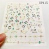 Ideiglenes köröm tetoválás - vízálló matrica - unisex - Pillangó mintás - DP415 verzió