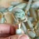 Nincs szín - Természetes rózsakvarc arc Jade Stone Roller masszázs eszköz Arcmasszírozó USA
