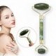 Nincs szín - Természetes rózsakvarc arc Jade Stone Roller masszázs eszköz Arcmasszírozó USA