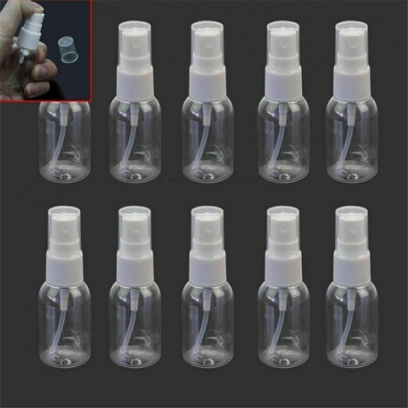 Nincs szín - 5 db utazási átlátszó műanyag parfüm üres kisméretű spray palackok