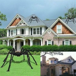 Nincs szín - Nagy pók Halloween dekoráció kísértetjárta ház beltéri kültéri fekete óriás Egyesült Királyság