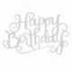 Happy Birthday - Arany színű akril tortadísz szülinapra