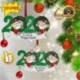 4 tagú családtag - 2020 Boldog karácsonyt lógó díszcsalád, személyre szabott díszek karácsonyi dekoráció