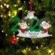 4 tagú családtag - 2020 Boldog karácsonyt lógó díszcsalád, személyre szabott díszek karácsonyi dekoráció