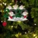4 tagú családtag - 2020 Boldog karácsonyt lógó díszcsalád, személyre szabott díszek karácsonyi dekoráció