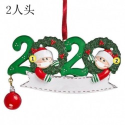 2 tagú családtag - 2020 Boldog karácsonyt lógó díszcsalád, személyre szabott díszek karácsonyi dekoráció